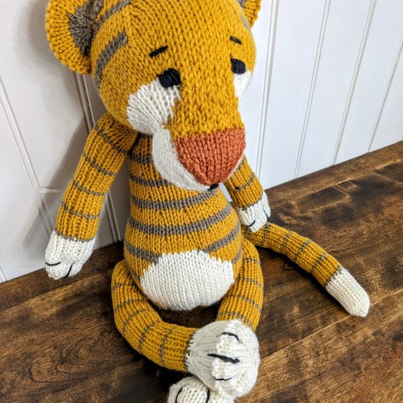 Meet Elliot - Hand made Tricot Tiger baby birthday gift 23 inches - Picture 3 of 7